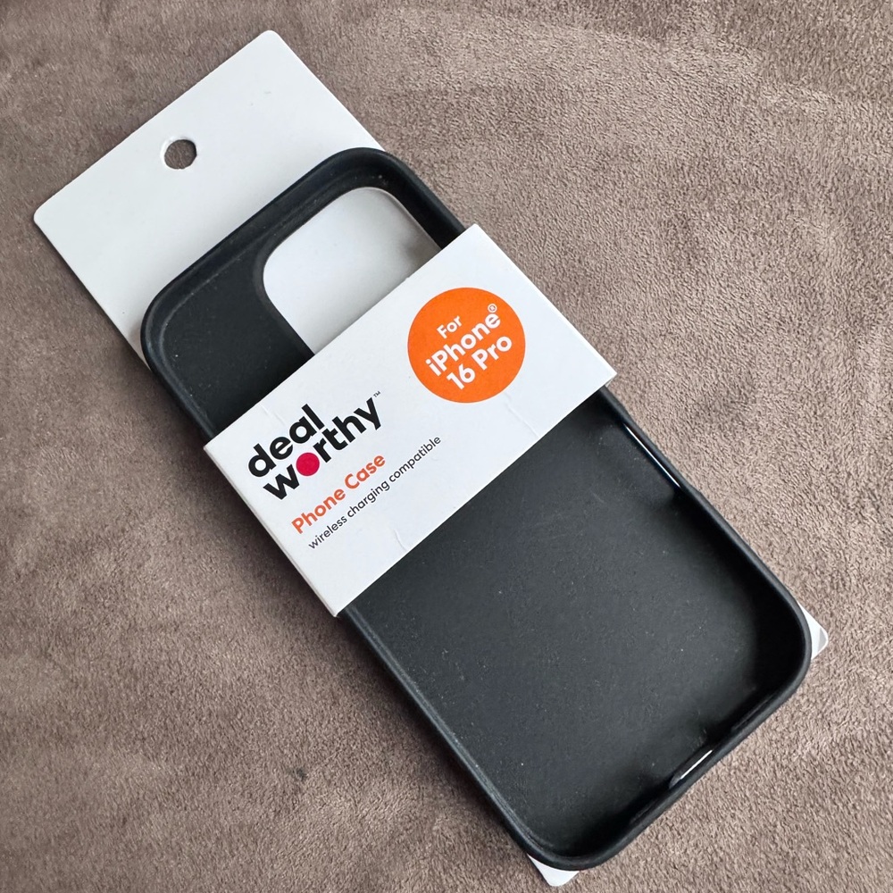 Black Phone Case for iPhone 16 Pro